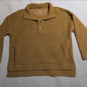Aerie Textured Mustard Sweater